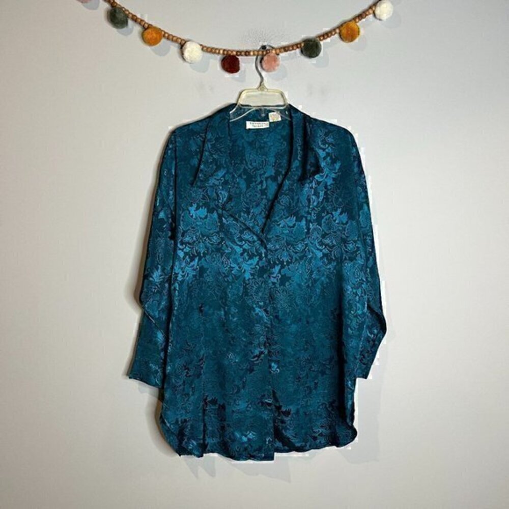 Victoria's Secret vintage Gold Label patterned sleep tunic shirt